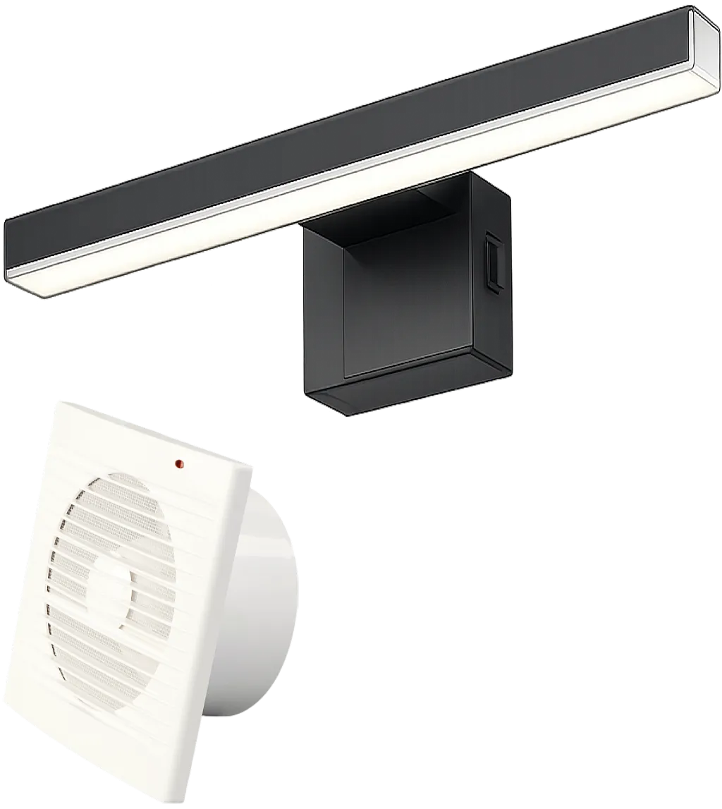 Bathroom Lamps and Fans