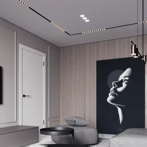 LED magnetna svetilka Green Tech 12W, 4000K, IP20, OSRAM LED, črna barva