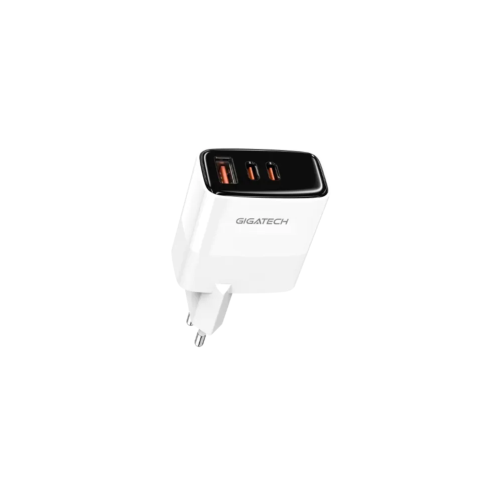 Universal Charger Gigatech GXC650, GAN, 65W, USB & 2x Type-C