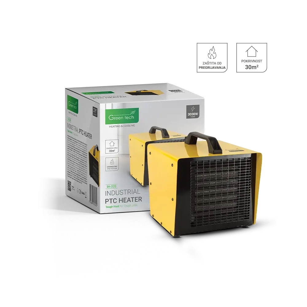 Industrial Electric PTC Heater Green Tech 3000W