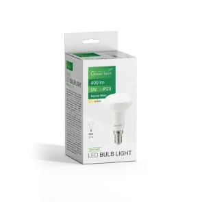 LED žarnica Green Tech 5W, 4000K, E14, R50, IP20, Sanan čip