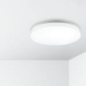LED stropna svetilka Green Tech 18W, 3CCT, IP54, Ø 28 cm, bela