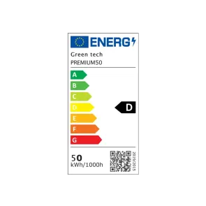 Premium LED Floodlight Green Tech 50W, 150 lm/W, 4200K, IP66, Meanwell XLG