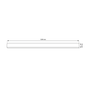 LED linearna svetilka Green Tech 40W, 3CCT, IP40, 120 cm, črna