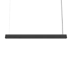 LED linearna svetilka Green Tech 40W, 3CCT, IP40, 120 cm, črna