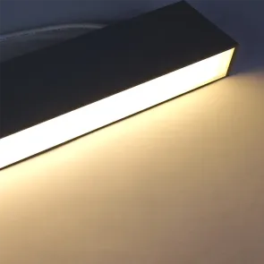 LED linearna svetilka Green Tech 40W, 3CCT, IP40, 120 cm, črna