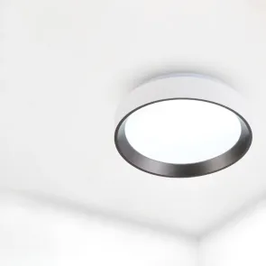 LED Ceiling Light Green Tech 12W, 4000K, IP20, White + Anthracite, Ø 25.8 cm