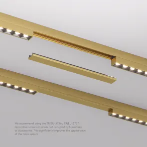 Decorative slot cover for SHINE BASE track rail TR-EU-5736-DN