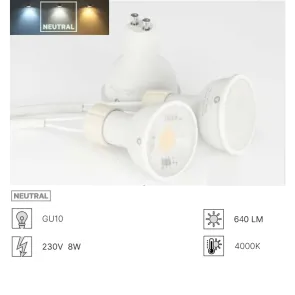 Sofimarsel LED Bulb GU10 8W 4000K B01-11 B01-10