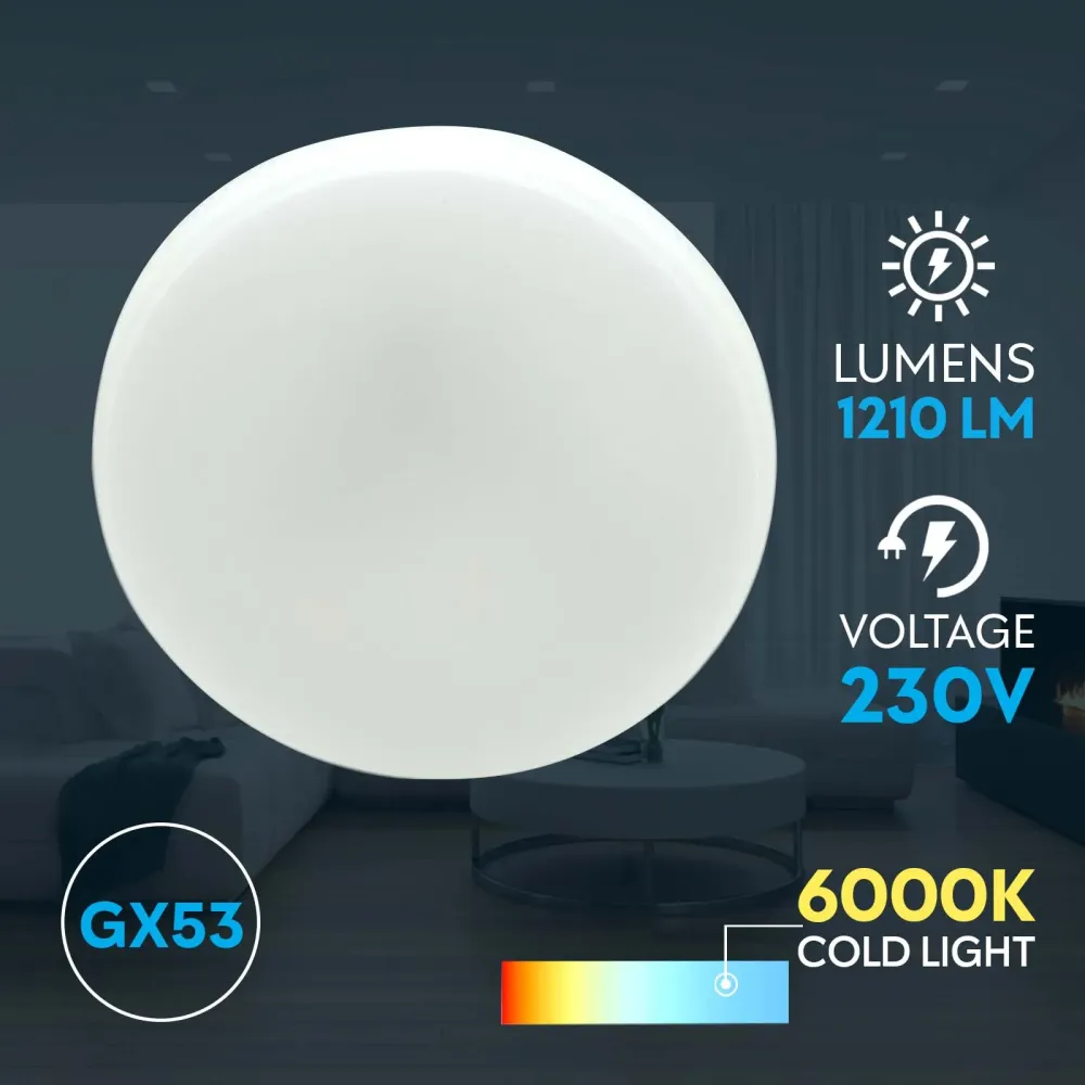 LED žarnica GX53 11W 6000K – Hladna bela svetloba