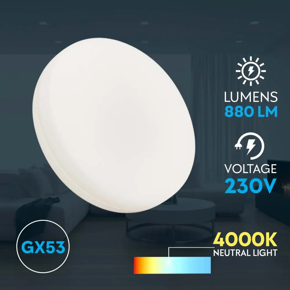 LED Bulb GX53 8W 4000K (B01-13)