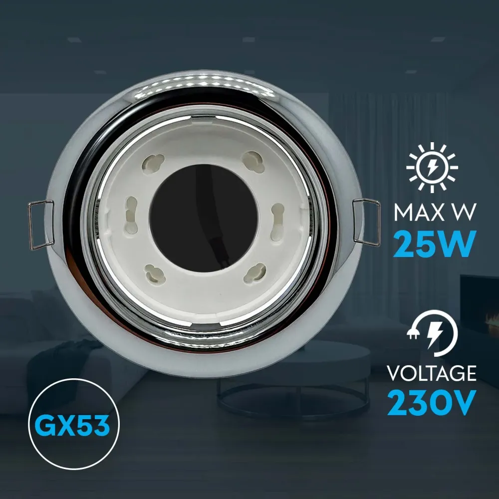 Recessed Ceiling Downlight GX53, up to 15W, IP20