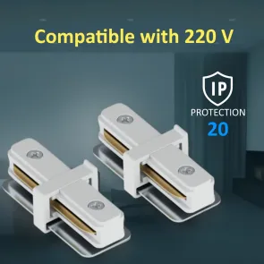 I-spoj za tirno vodilo IC 01-2 | 220V AC | IP20 | Bela