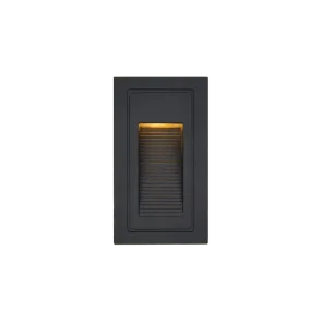 Vgradna LED stenska svetilka 3W 3000K IP44 (črna)