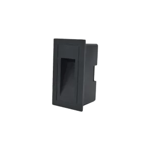 Vgradna LED stenska svetilka 3W 3000K IP44 (črna)