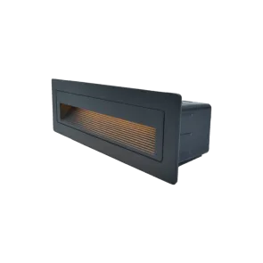 Recessed LED Wall Light 5W 3000K IP44 (Black)