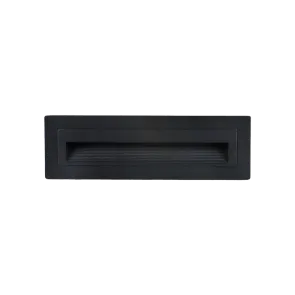 Recessed LED Wall Light 5W 3000K IP44 (Black)
