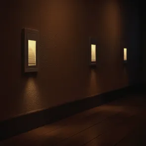 Vgradna LED stenska svetilka 3W 3000K IP44 (bela)