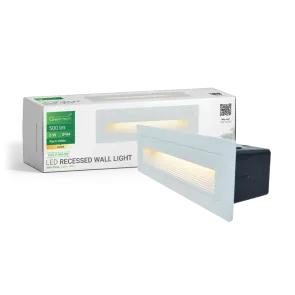 Vgradna LED stenska svetilka 5W 3000K IP44 (bela)