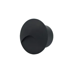 Okrogla vgradna LED svetilka 3W 3000K IP44 (črna)