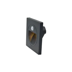 Vgradna LED svetilka s senzorjem 1.5W 3000K IP20 (črna)