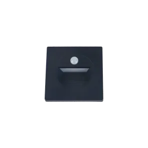 Vgradna LED svetilka s senzorjem 1.5W 3000K IP20 (črna)