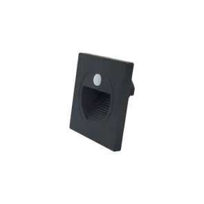 Vgradna LED svetilka s senzorjem 1.5W 3000K IP20 (črna)