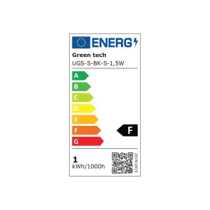 Vgradna LED svetilka s senzorjem 1.5W 3000K IP20 (črna)