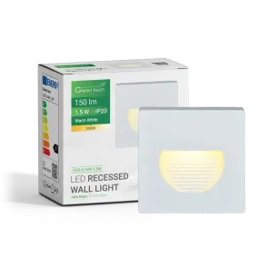 Vgradna LED svetilka 1.5W 3000K IP20 (bela)