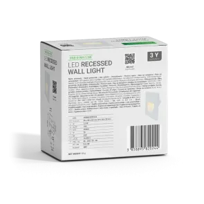 Vgradna LED svetilka 1.5W 3000K IP20 (bela)
