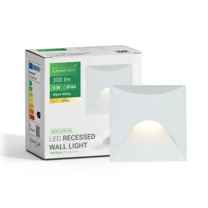 Vgradna LED svetilka 3W 3000K IP44 (bela)