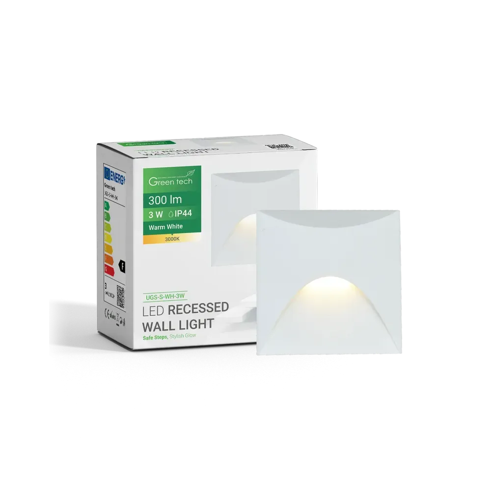 Vgradna LED svetilka 3W 3000K IP44 (bela)