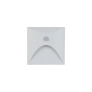 Recessed LED Wall Light with Sensor 3W 3000K IP44 (White)