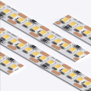 LED strip LS01-1 (12V, 9,6W/m, 3000K, 25 m). Warm white light, easy installation, ideal for decorative and main lighting.