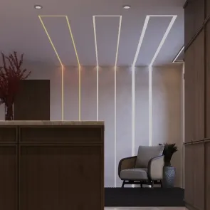 LED strip LS01-1 (12V, 9,6W/m, 3000K, 25 m). Warm white light, easy installation, ideal for decorative and main lighting.