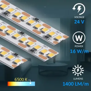 LED strip LSS02-3 | 24V | 16W/m | 6500K | 25 m | IP20