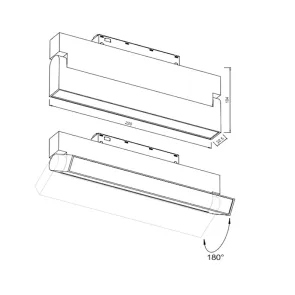 Recessed Downlight 48V, 12W, 4000K, 960Lm, IP20, ML04-3