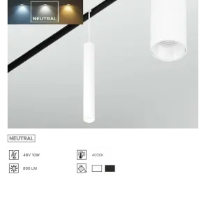 Pendant Light 48V, 10W, 4000K, 800Lm, ML07-1