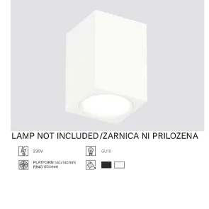Surface Mounted Downlight GU10, up to 35W, IP20, SPT01-11