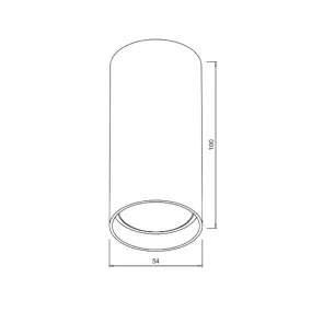 Surface Mounted Light GU10, up to 35W, IP20, SPT01-8