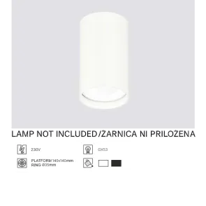 Surface Mounted Light GU10, up to 35W, IP20, SPT01-8