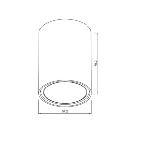 Surface Mounted Downlight GU10, up to 35W, IP20, SPT01-9