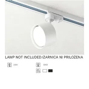 Track Light GX53, up to 15W, IP20, TRL01-4