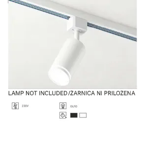 Track Light GU10, up to 35W, IP20, TRL01-8