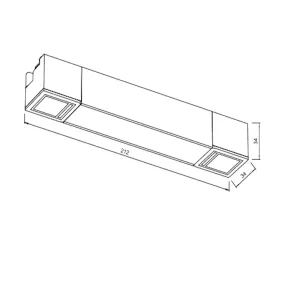Track Light LED, 12W, 4000K, 710Lm, IP20, TRL01-15