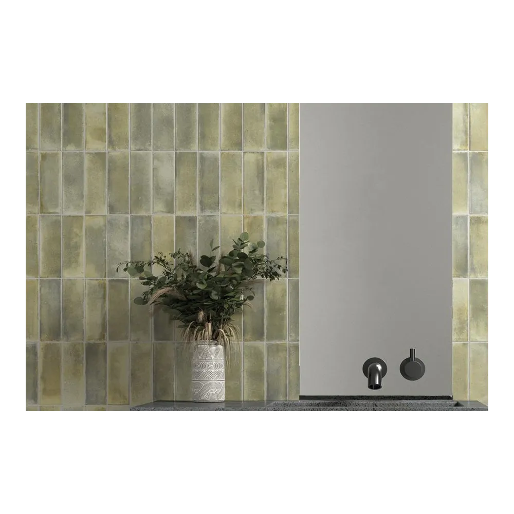 Raku Sage Mat Ploščice 6x18 cm | Ploščice | E-shop.si