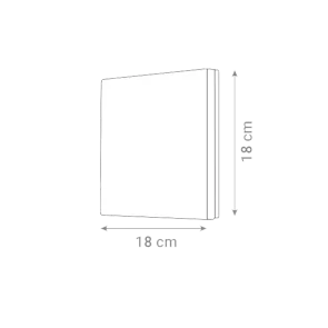 GREEN TECH LED wall lamp Green Tech COLORADO, 12W, 3000K, IP65 - AB2802