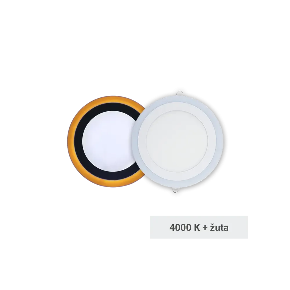 LUMERA LED panel Lumera Lighting 18W + 6W, 4000K + 3000K, vgradni, okrogel - LM-324-24W