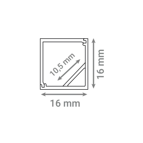 GREEN TECH profile 16x16x2000 | Profiles | E-shop.si