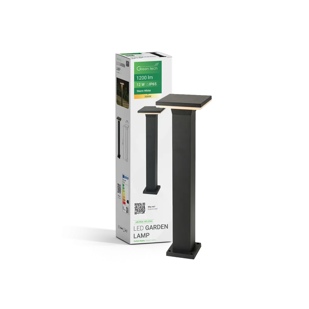 GREEN TECH LED vrtna svjetiljka Green Tech HELENA 12W, 3000K, IP65 - AB2806